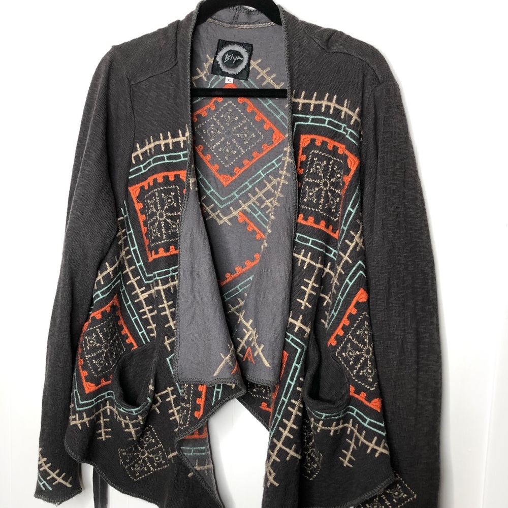 Johnny Was gray sweater!